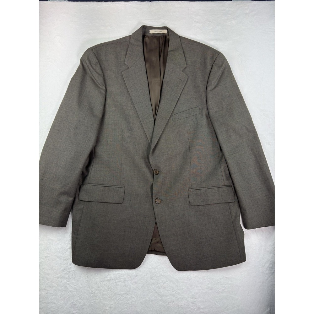 Ralph Lauren Suit Jacket Mens 46‎ Long Gray Wool Two Button Dillard's Classic